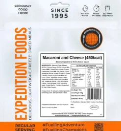 Lunch/ Dinner-Expedition Foods Macaroni and Cheese - 450kcal