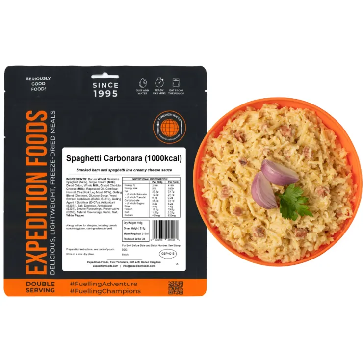 Lunch/ Dinner-Expedition Foods Spaghetti Carbonara - 1000kcal