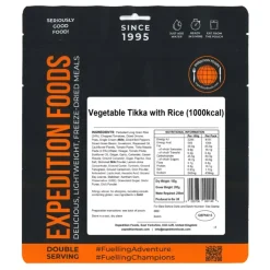 Lunch/ Dinner-Expedition Foods Vegetable Tikka with Rice - 1000kcal