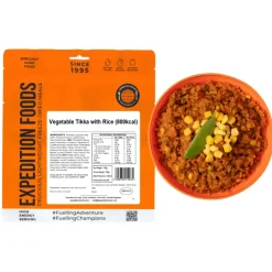 Lunch/ Dinner-Expedition Foods Vegetable Tikka with Rice - 800kcal