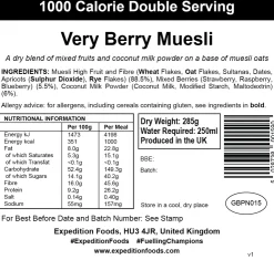 Breakfast-Expedition Foods Very Berry Muesli - 1000kcal