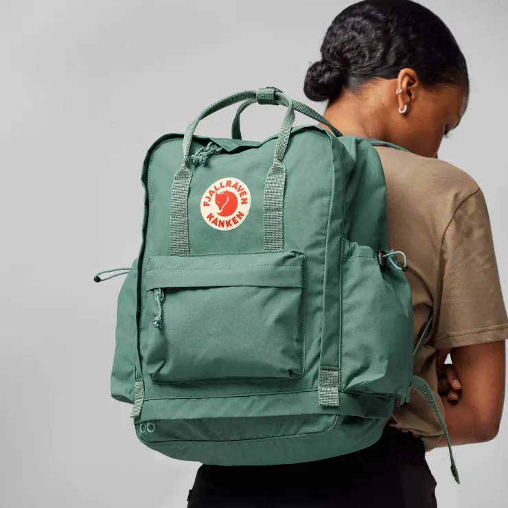 Day Packs-Fjallraven Kanken Outlong Backpack - Navy