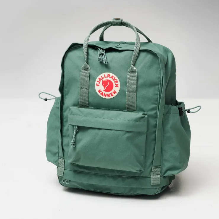 Day Packs-Fjallraven Kanken Outlong Backpack - Frost Green