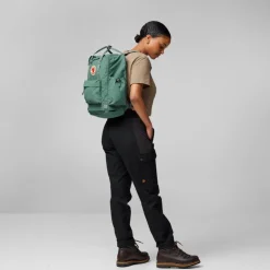 Day Packs-Fjallraven Kanken Outlong Backpack - Frost Green