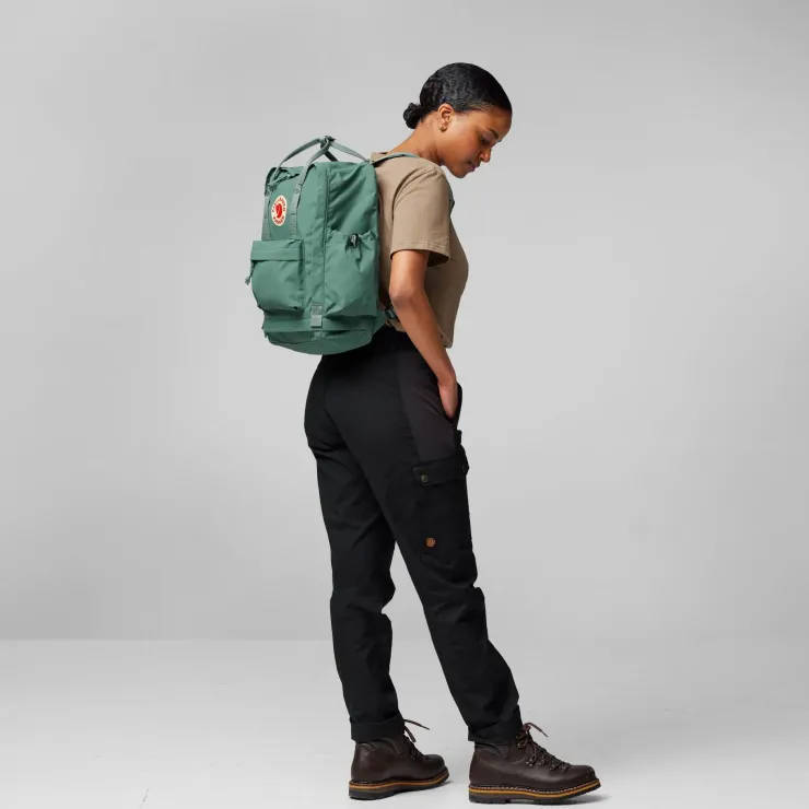 Day Packs-Fjallraven Kanken Outlong Backpack - Frost Green