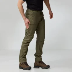 Trousers & Leg Wear-Fjallraven Mens Abisko Hybrid Trail Trousers - Black