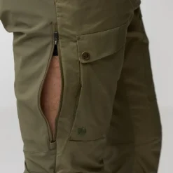 Trousers & Leg Wear-Fjallraven Mens Abisko Hybrid Trail Trousers - Black