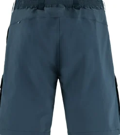 Shorts-Fjallraven Mens Abisko Hybrid Trail Shorts - Navy