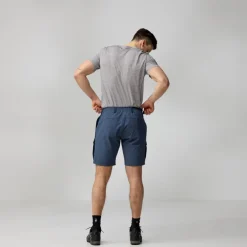 Shorts-Fjallraven Mens Abisko Hybrid Trail Shorts - Navy