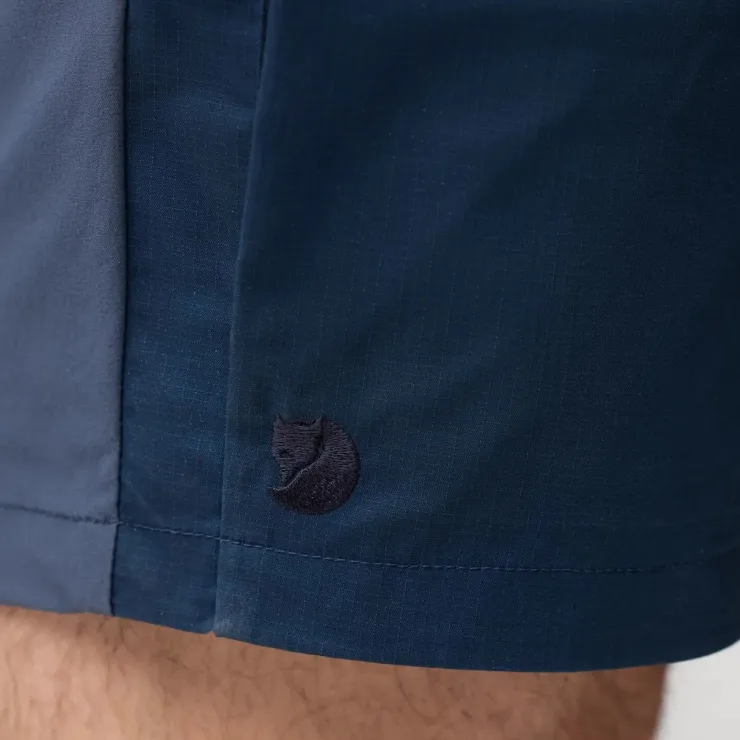 Shorts-Fjallraven Mens Abisko Hybrid Trail Shorts - Navy