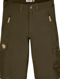 Shorts-Fjallraven Mens Abisko Shorts - Dark Olive
