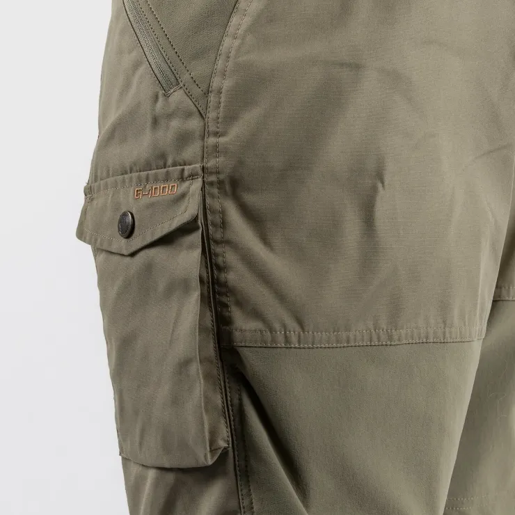 Shorts-Fjallraven Mens Abisko Shorts - Dark Olive