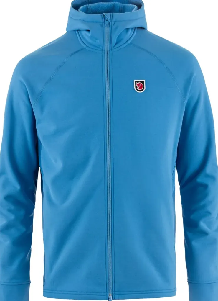 Fleece & Mid Layer-Fjallraven Mens Expedition Fleece Hoodie - UN Blue