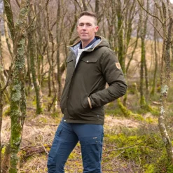 Insulated Jackets-Fjallraven Mens Greenland No.1 Down Jacket - Deep Forest