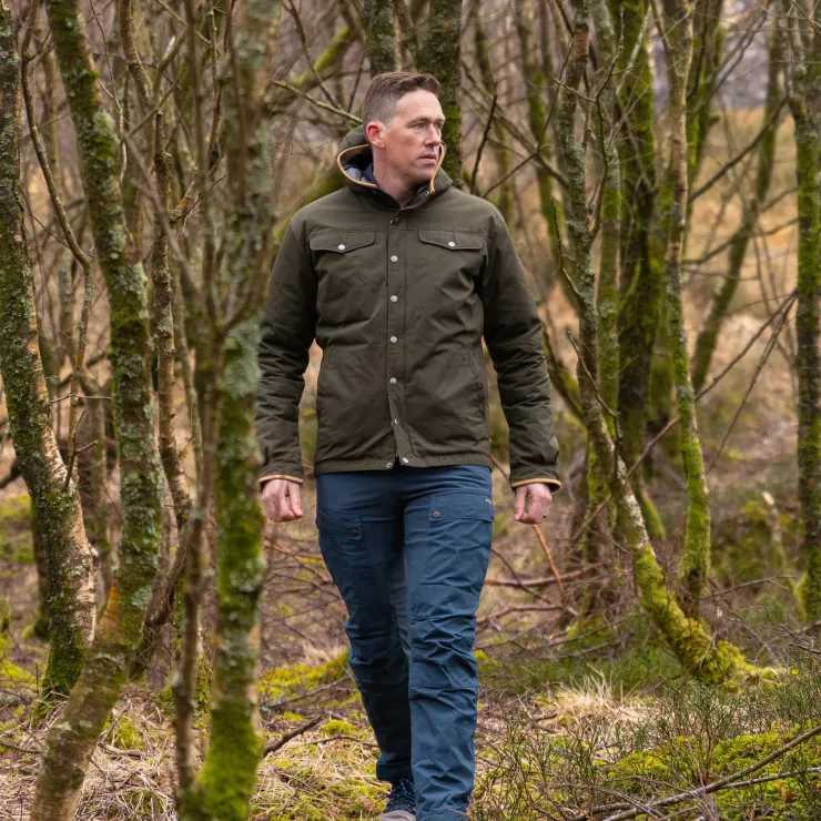 Insulated Jackets-Fjallraven Mens Greenland No.1 Down Jacket - Deep Forest