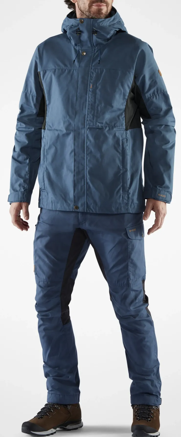 Casual Jackets-Fjallraven Mens Kaipak Jacket - Dark Grey-Black