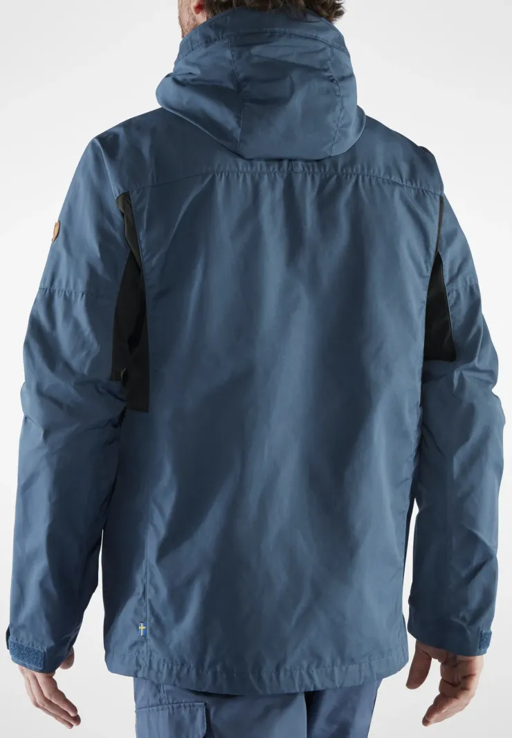 Casual Jackets-Fjallraven Mens Kaipak Jacket - Dark Grey-Black