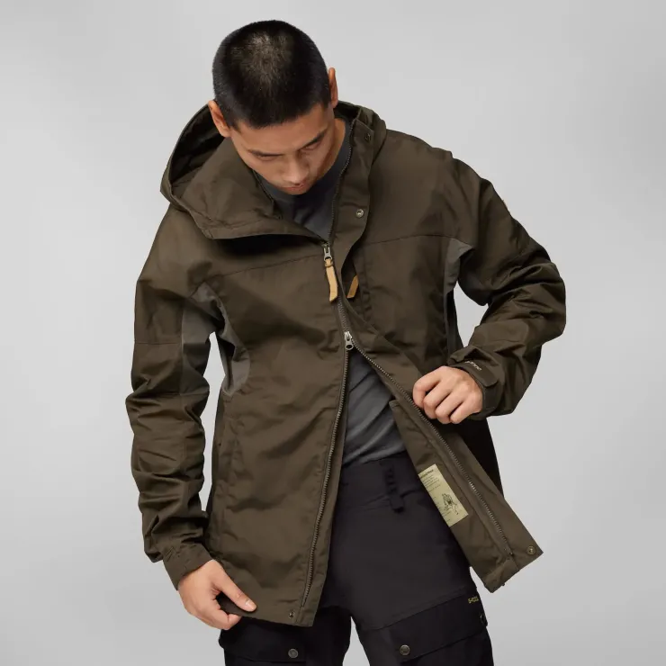 Casual Jackets-Fjallraven Mens Kaipak Jacket - Dark Olive