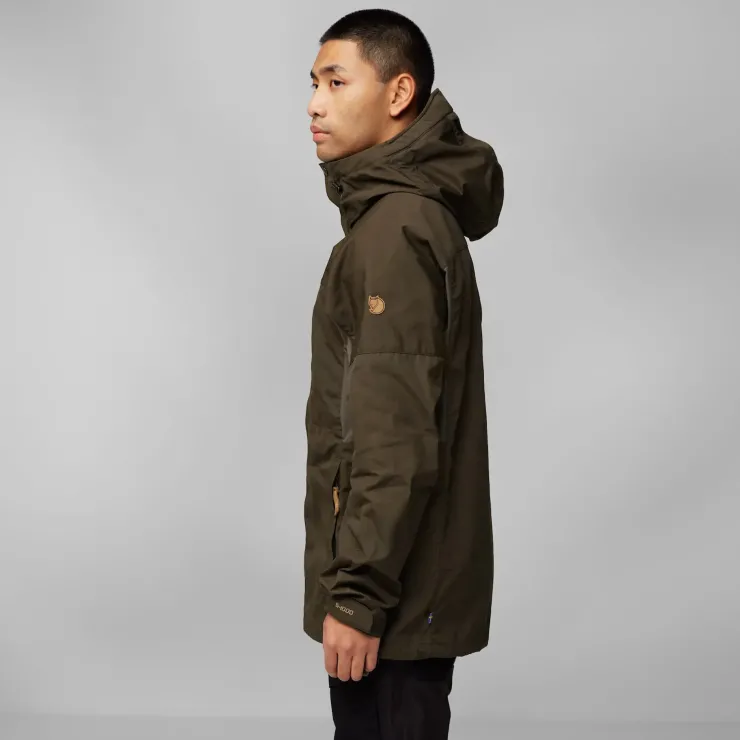 Casual Jackets-Fjallraven Mens Kaipak Jacket - Dark Olive