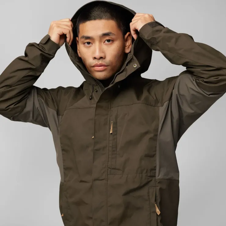 Casual Jackets-Fjallraven Mens Kaipak Jacket - Dark Olive