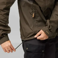 Casual Jackets-Fjallraven Mens Kaipak Jacket - Dark Olive