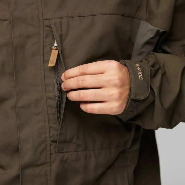 Casual Jackets-Fjallraven Mens Kaipak Jacket - Dark Olive
