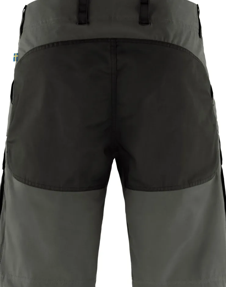 Shorts-Fjallraven Mens Keb Shorts - Black-Stone Grey