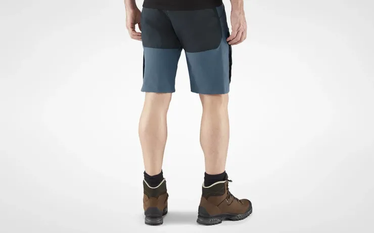 Shorts-Fjallraven Mens Keb Shorts - Black-Stone Grey