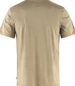 T-Shirts & Baselayers-Fjallraven Mens Lush Logo T-shirt - Fossil