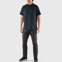Shirts-Fjallraven Mens Ovik Travel SS Shirt - Chalk White