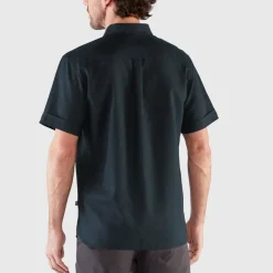 Shirts-Fjallraven Mens Ovik Travel SS Shirt - Chalk White