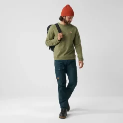 Fleece & Mid Layer-Fjallraven Mens Vardag Sweater - Storm