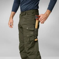 Trousers & Leg Wear-Fjallraven Mens Vidda Pro Trousers - Dark Olive-Black