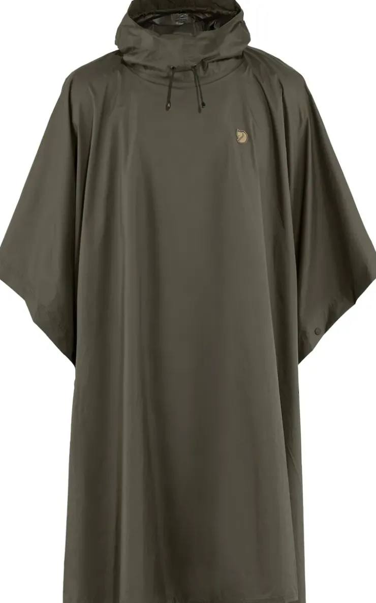 Waterproof Jackets|Waterproof Jackets-Fjallraven Poncho - Dark Olive