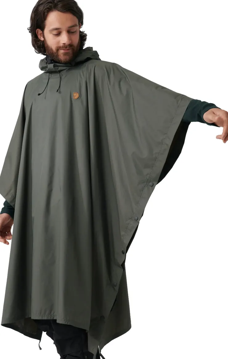Waterproof Jackets|Waterproof Jackets-Fjallraven Poncho - Dark Olive