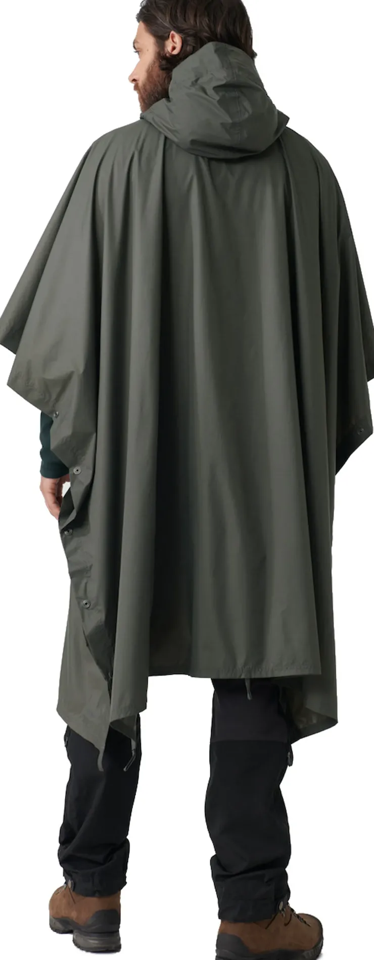 Waterproof Jackets|Waterproof Jackets-Fjallraven Poncho - Dark Olive