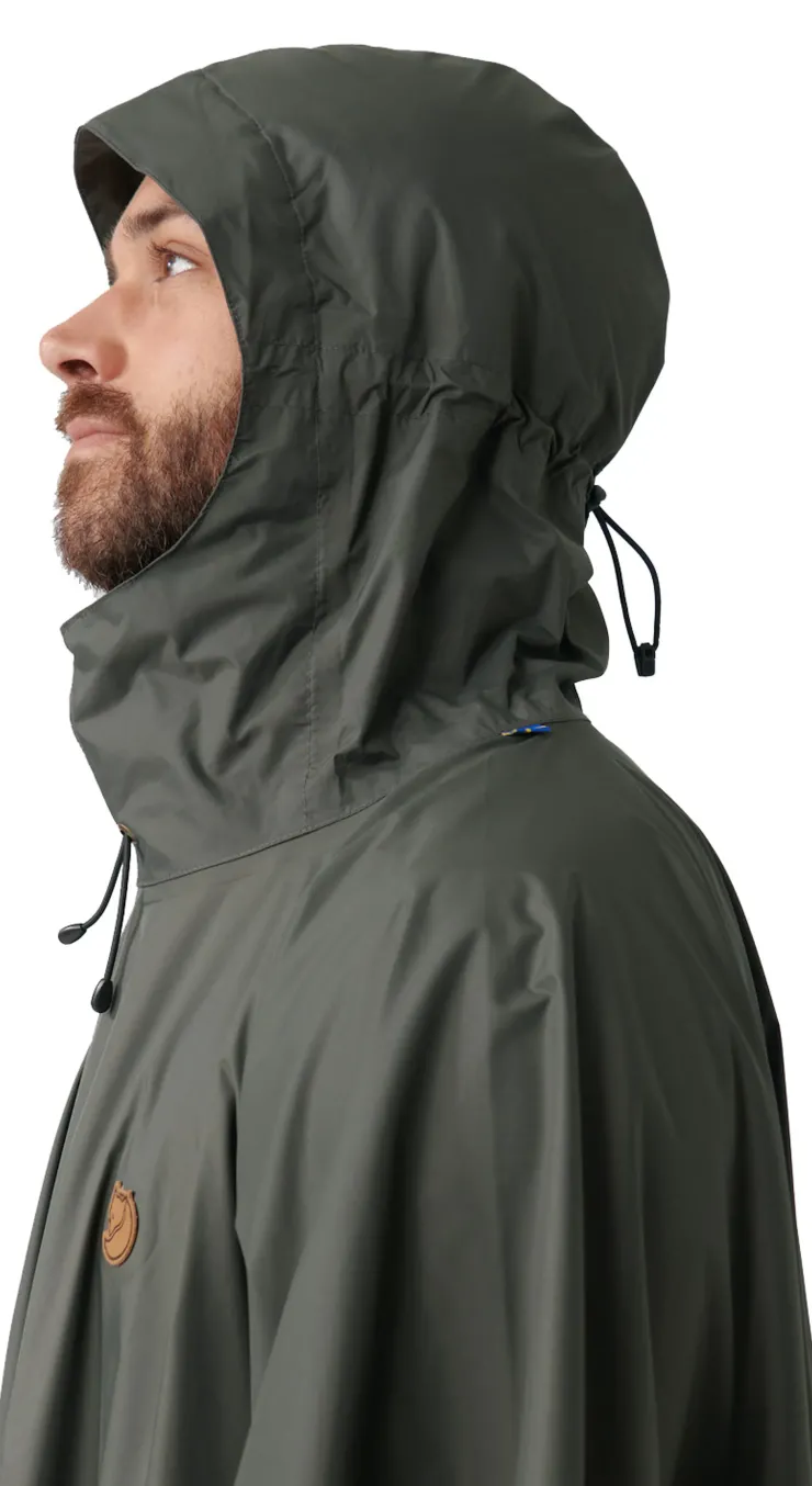 Waterproof Jackets|Waterproof Jackets-Fjallraven Poncho - Dark Olive