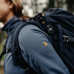 Fleece & Mid Layer-Fjallraven Womens Abisko Lite Fleece Jacket - Indigo Blue