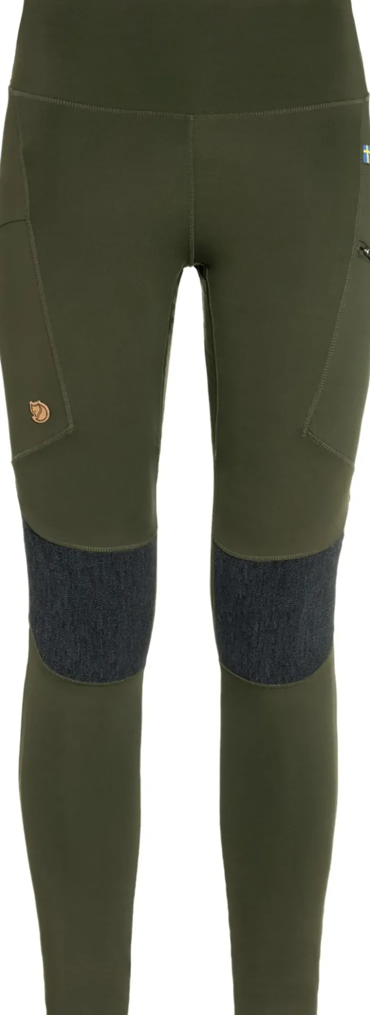 Trousers & Leggings-Fjallraven Womens Abisko Trekking Tights HD - Deep Forest