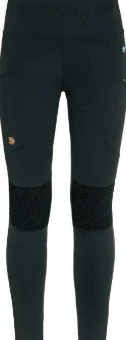 Trousers & Leggings-Fjallraven Womens Abisko Trekking Tights HD - Black