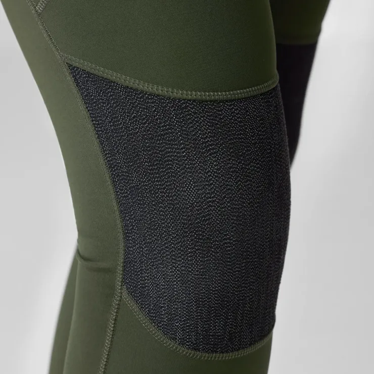 Trousers & Leggings-Fjallraven Womens Abisko Trekking Tights HD - Black