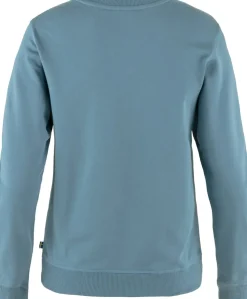 Fleece & Mid Layer-Fjallraven Womens 1960 Logo Badge Sweater - Dawn Blue