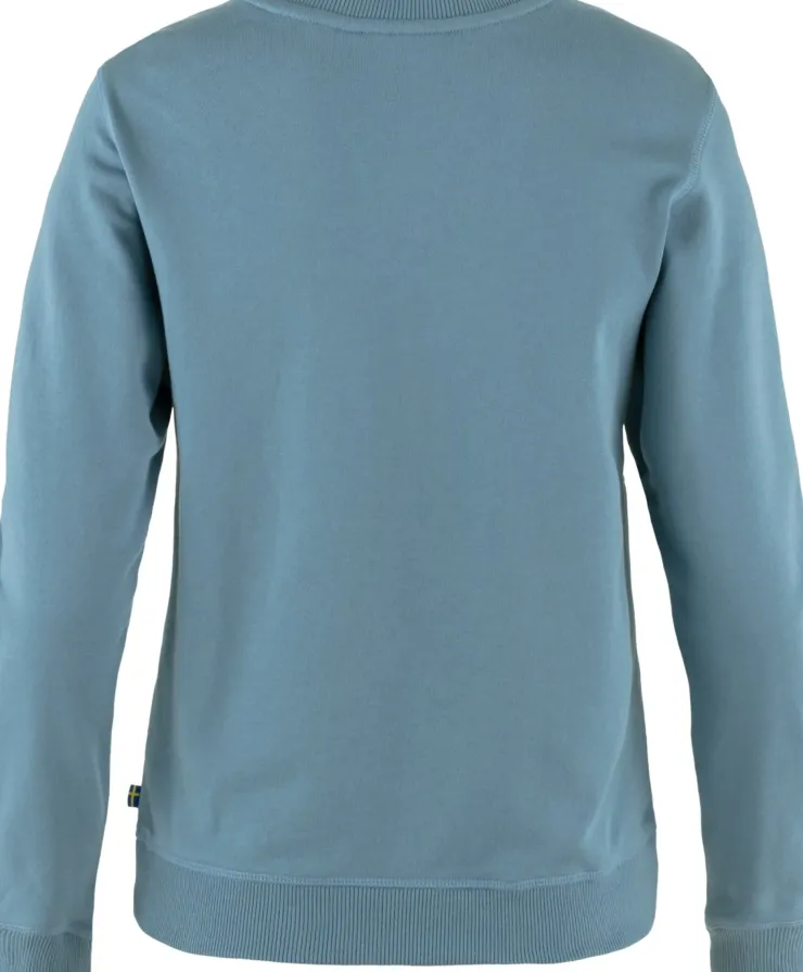 Fleece & Mid Layer-Fjallraven Womens 1960 Logo Badge Sweater - Dawn Blue