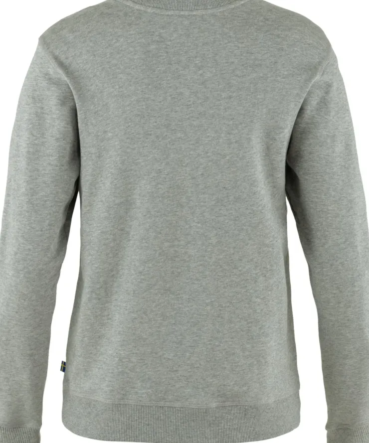 Fleece & Mid Layer-Fjallraven Womens 1960 Logo Badge Sweater - Grey-Melange