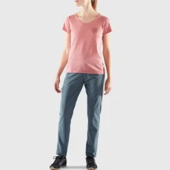 T-Shirts & Baselayers-Fjallraven Womens 1960 Logo T-shirt - Dusty Rose