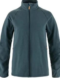 Fleece & Mid Layer-Fjallraven Womens Ovik Lite Fleece Jacket - Mountain Blue
