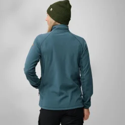 Fleece & Mid Layer-Fjallraven Womens Ovik Lite Fleece Jacket - Mountain Blue