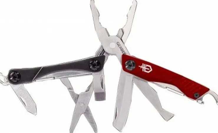 Knives & Multi-Tools-Gerber Dime Pocket Micro Tool - Red