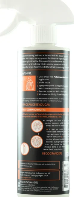 Clothing Cleaning & Proofing-Grangers Performance Repel Plus Spray - 275ml