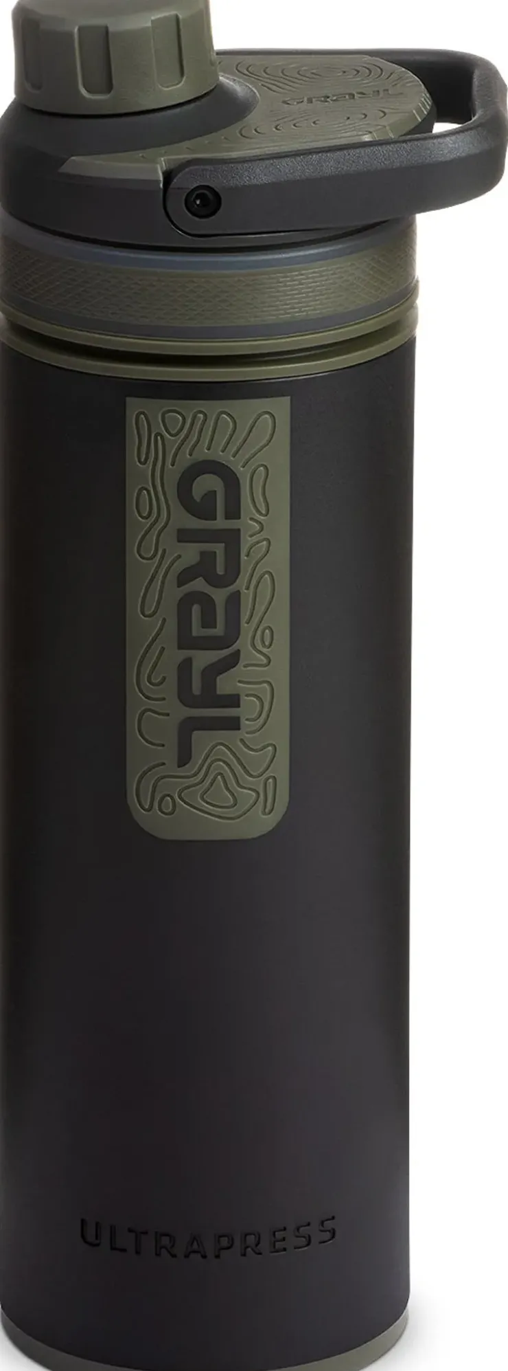 Water Purification-Grayl UltraPress Purifier Bottle - Camp Black